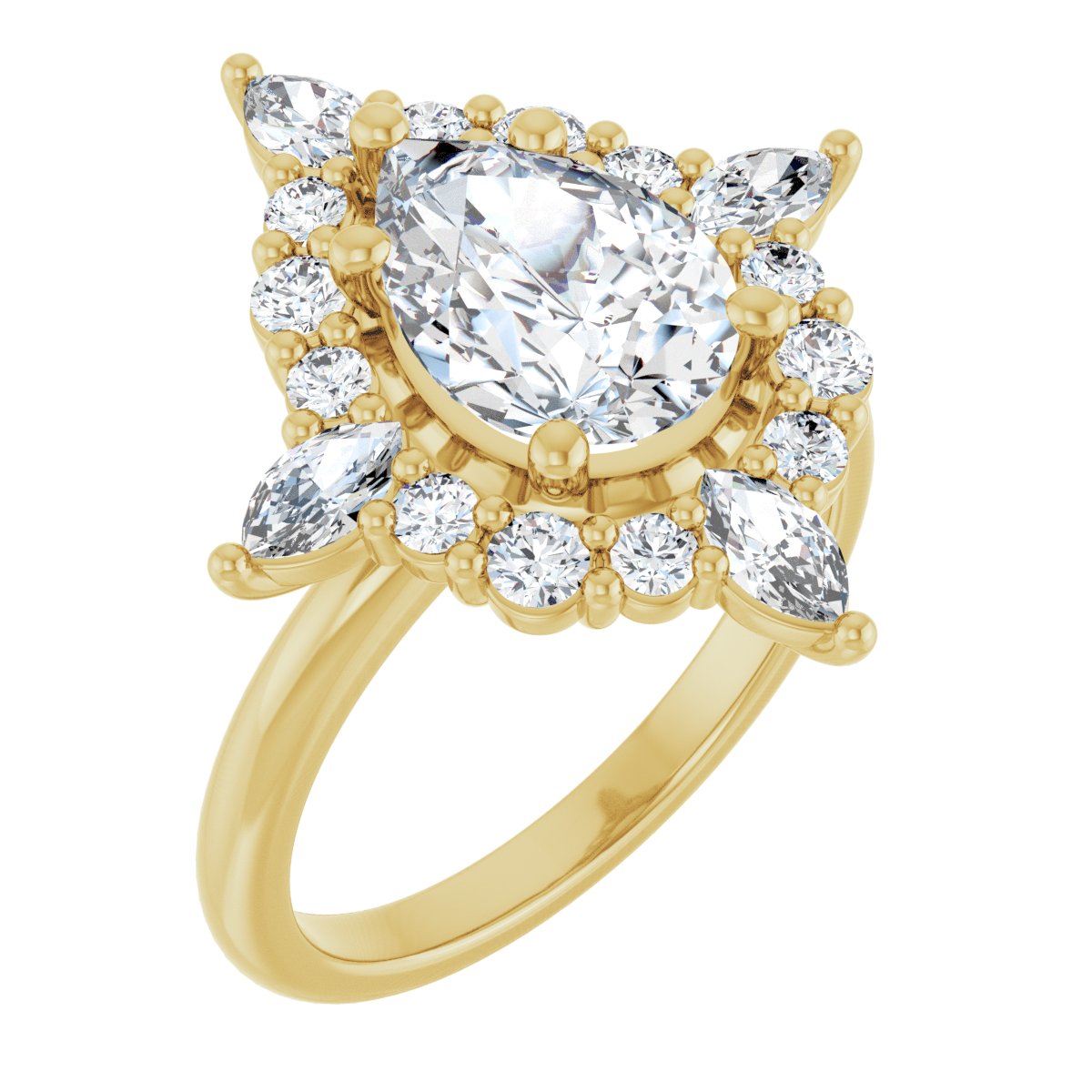 Halo-Style Engagement Ring