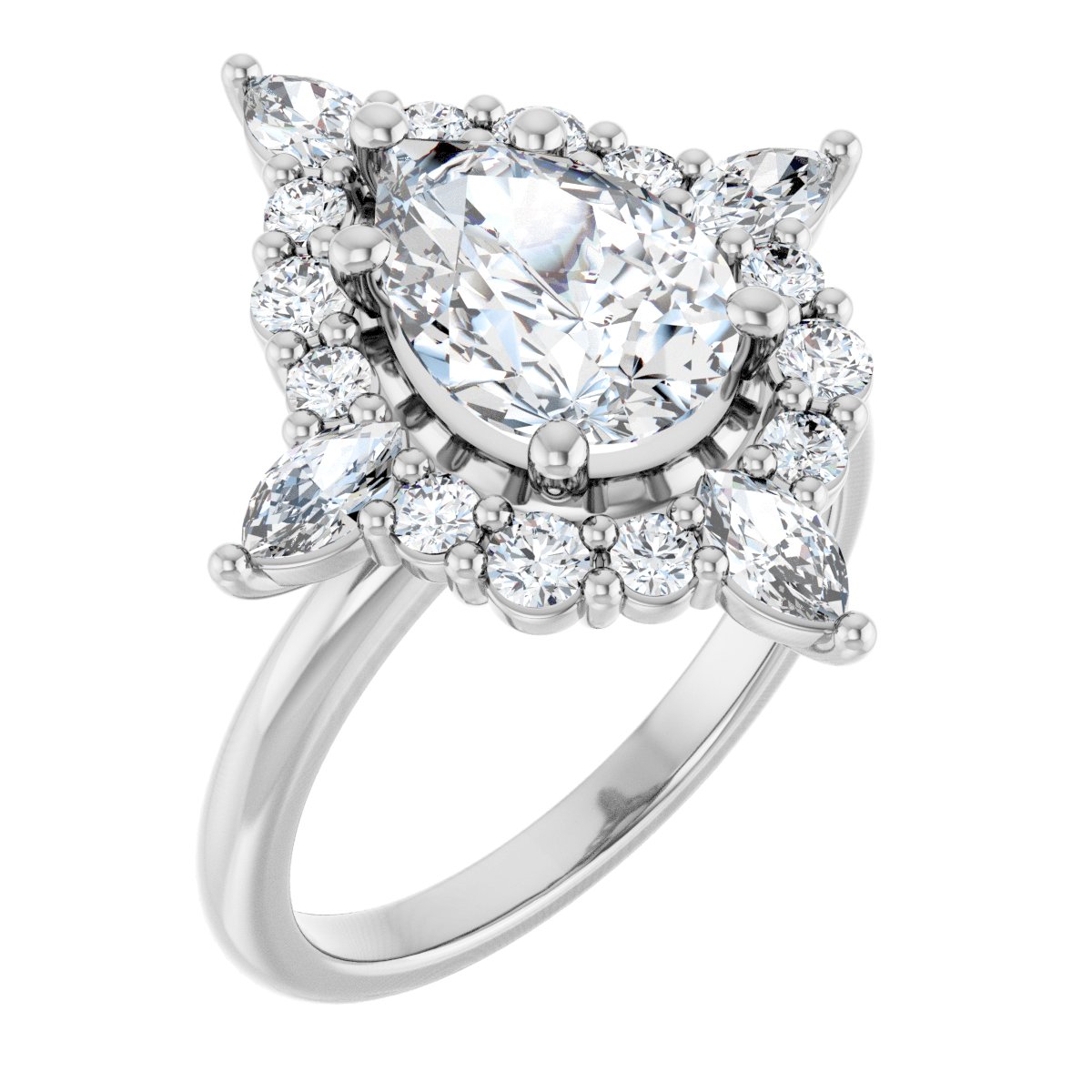 Halo-Style Engagement Ring