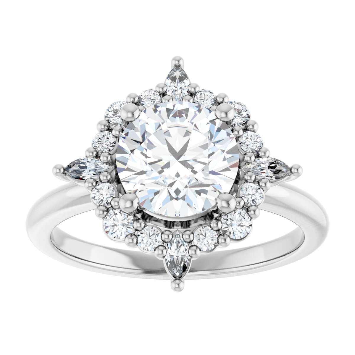 Halo-Style Engagement Ring