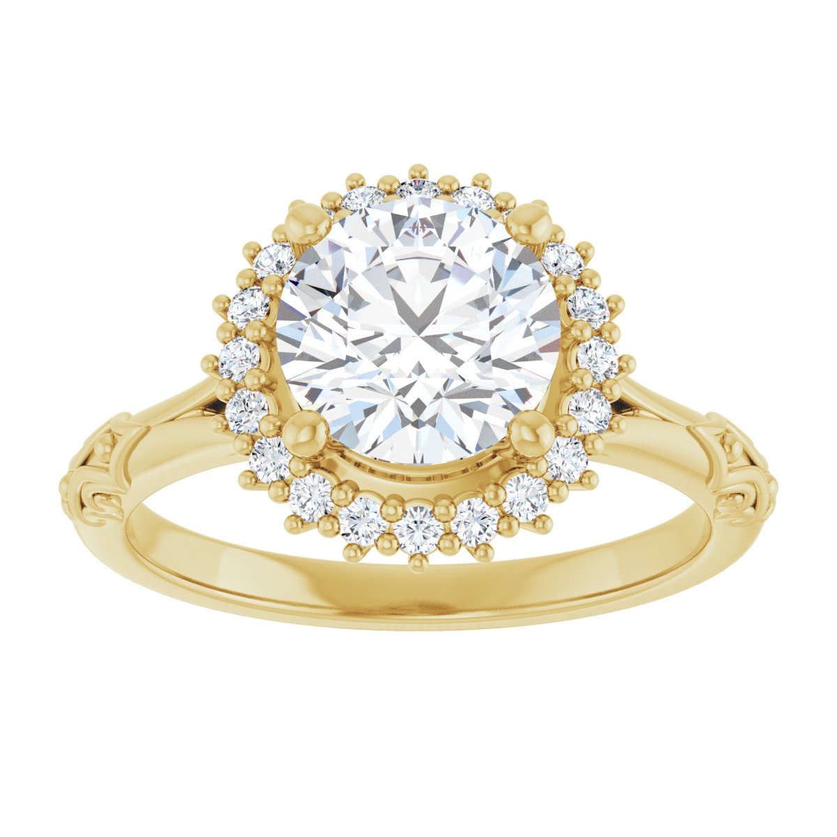 Halo-Style Engagement Ring