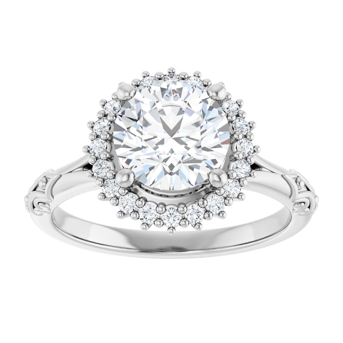 Halo-Style Engagement Ring