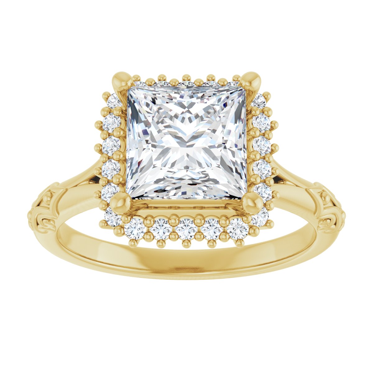 Halo-Style Engagement Ring