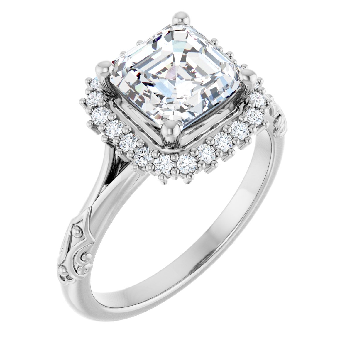 Halo-Style Engagement Ring