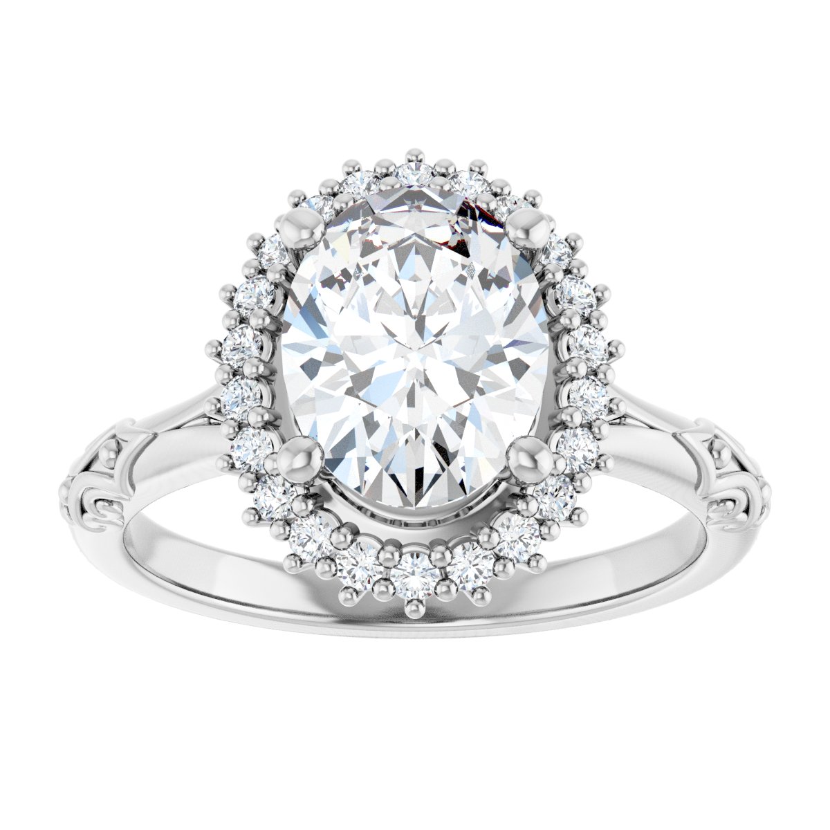 Halo-Style Engagement Ring