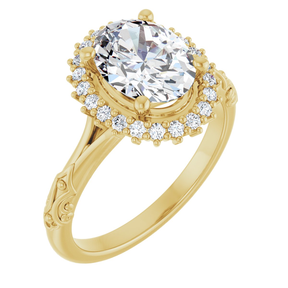 Halo-Style Engagement Ring