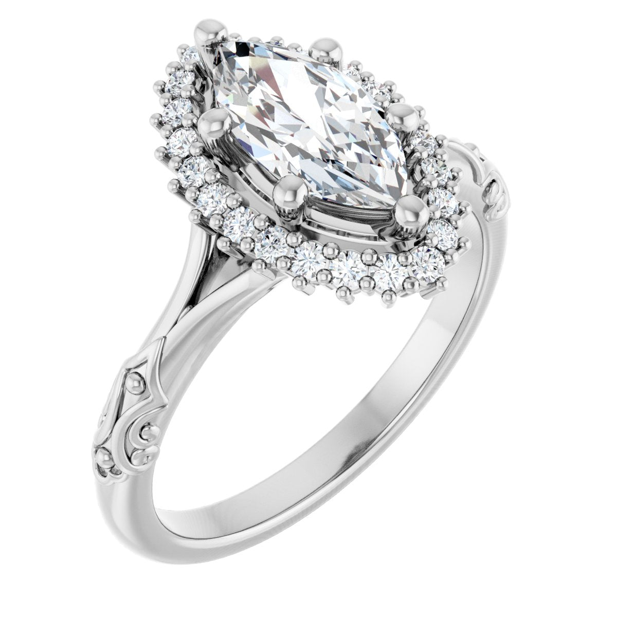 Halo-Style Engagement Ring