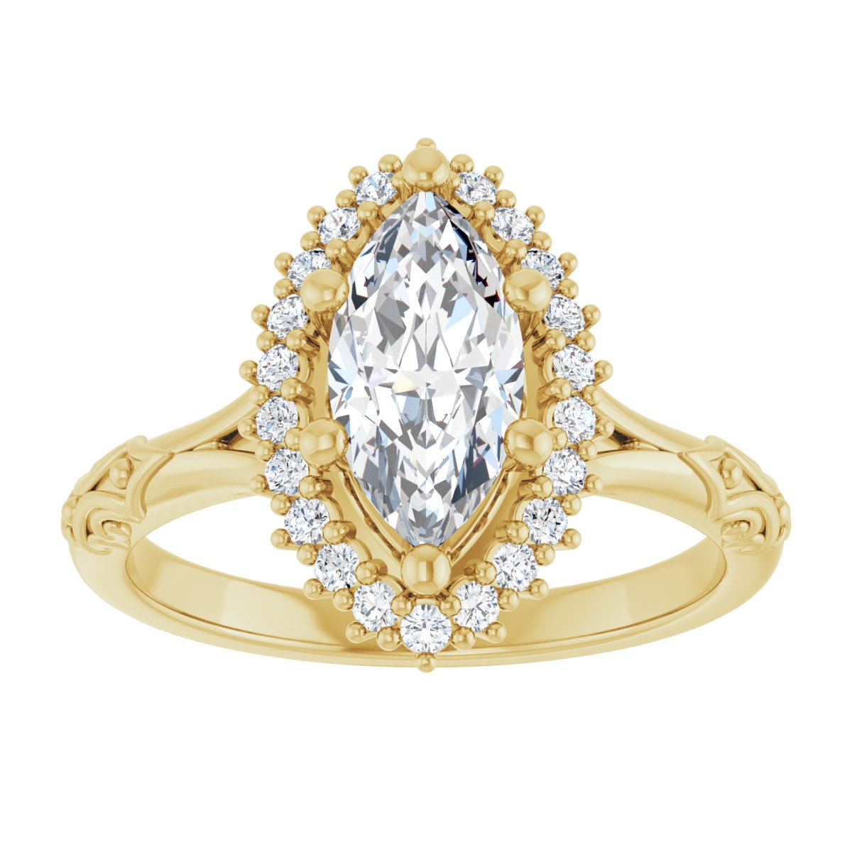 Halo-Style Engagement Ring