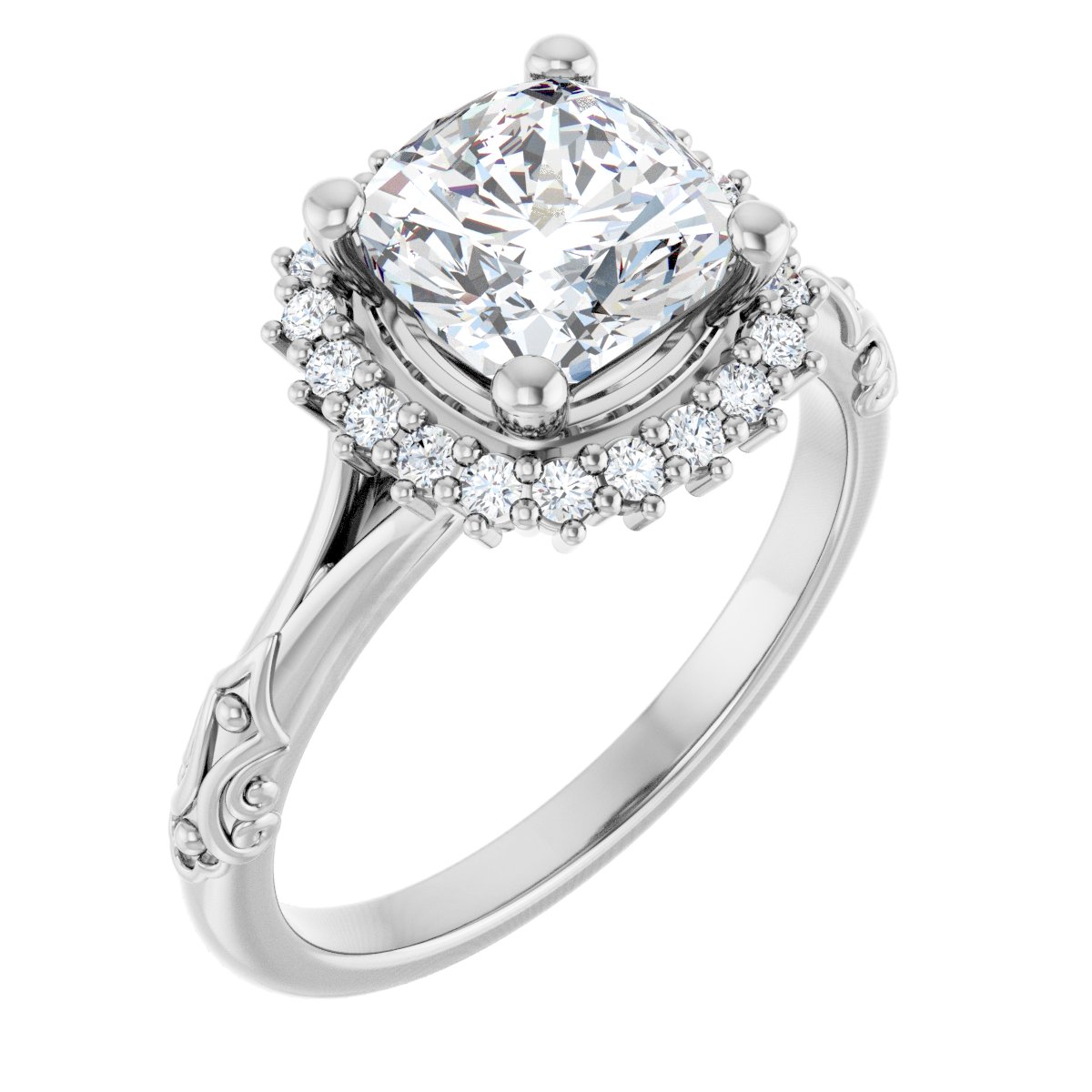 Halo-Style Engagement Ring