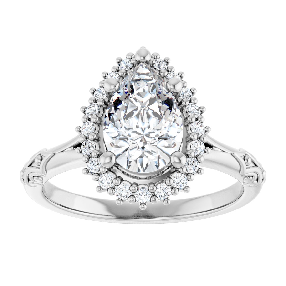 Halo-Style Engagement Ring