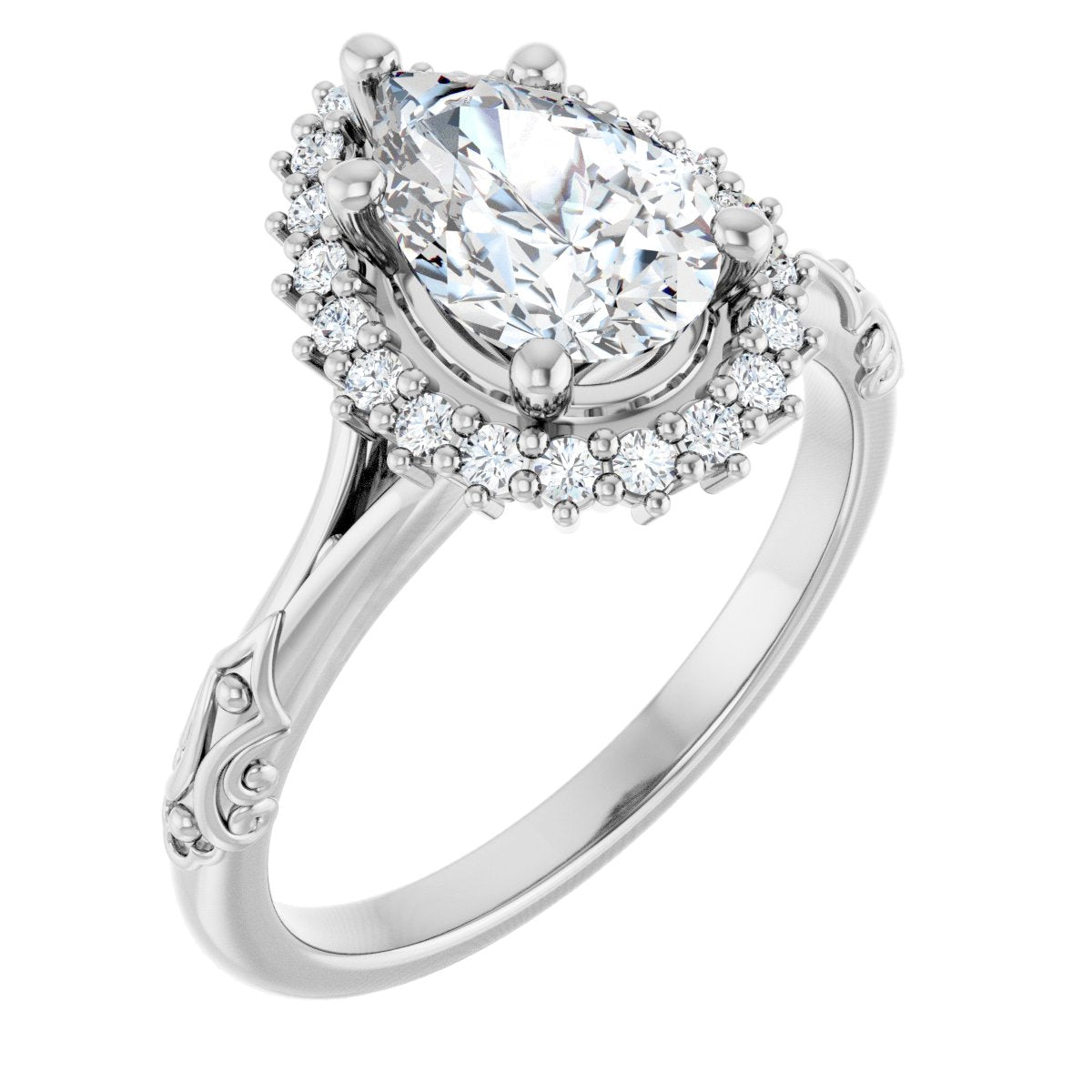 Halo-Style Engagement Ring