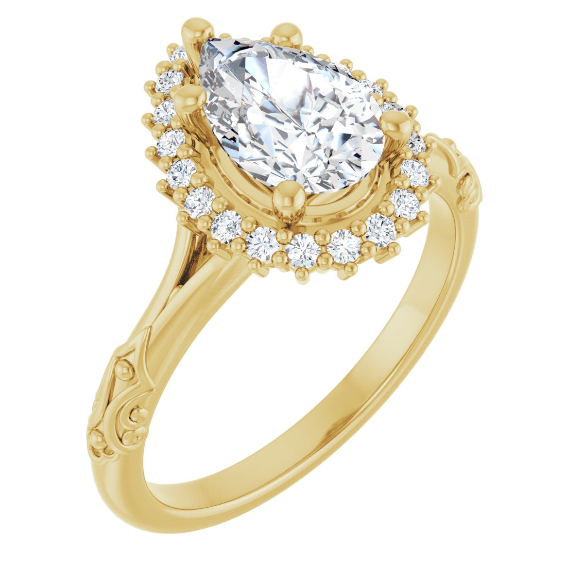 Halo-Style Engagement Ring