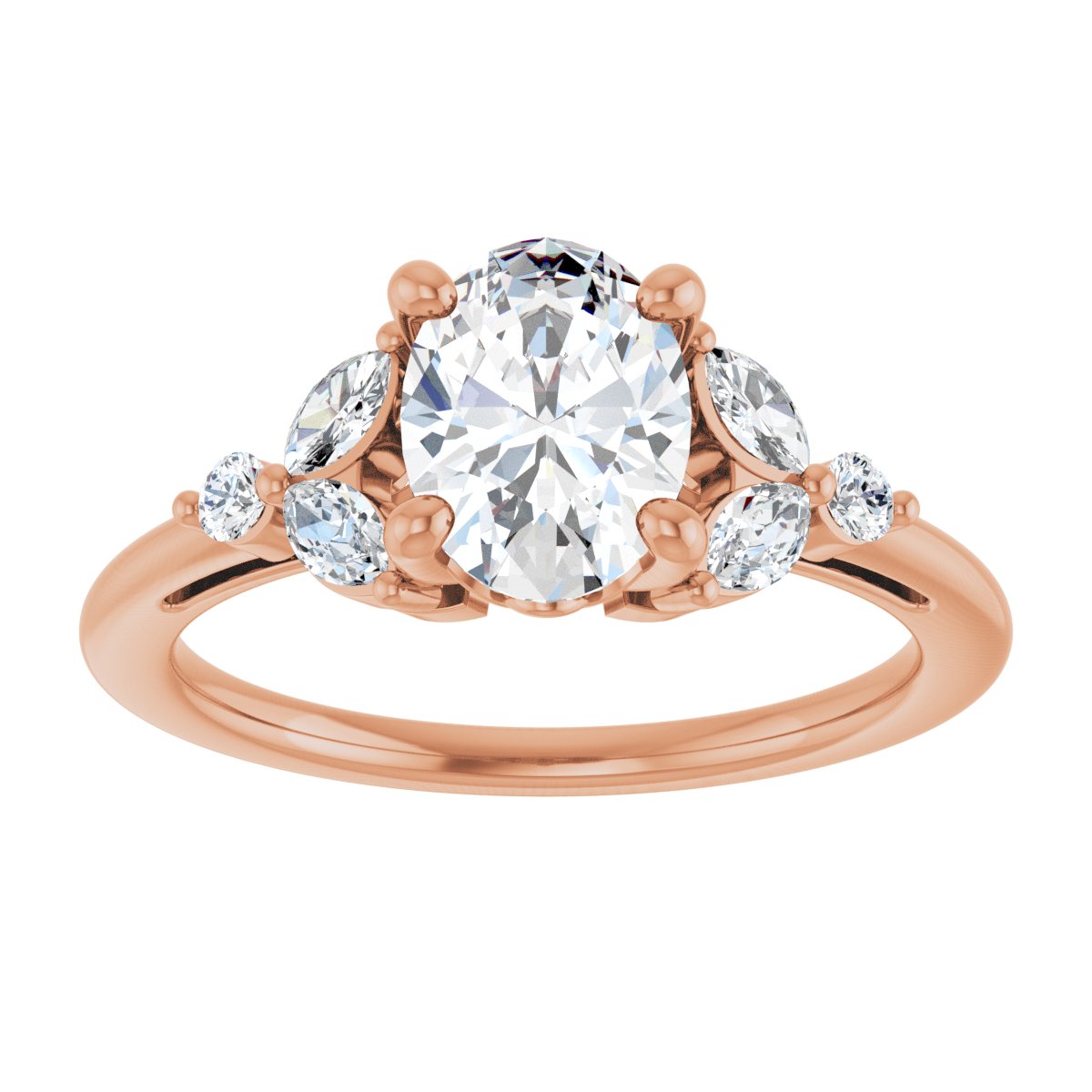 Accented Engagement Ring