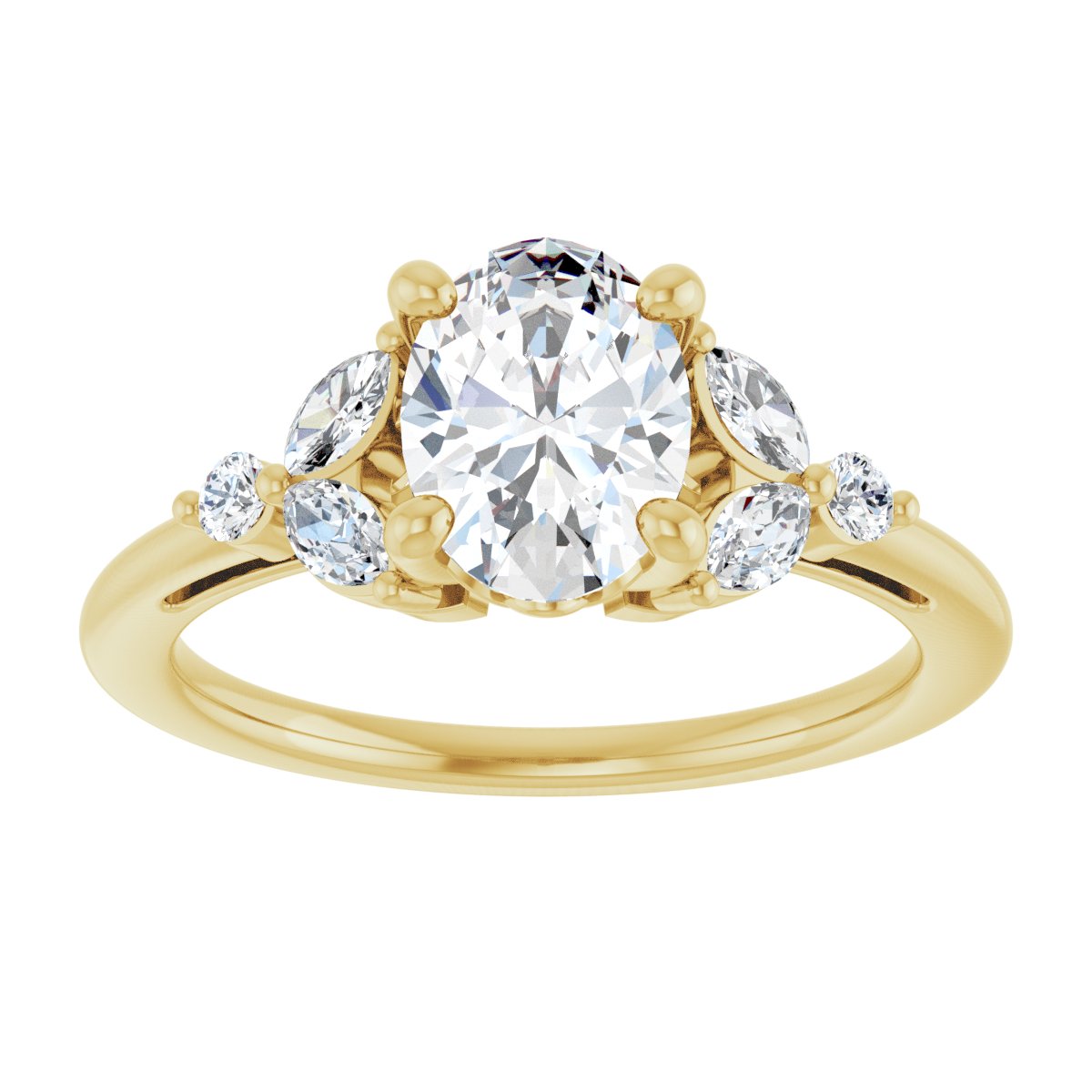 Accented Engagement Ring