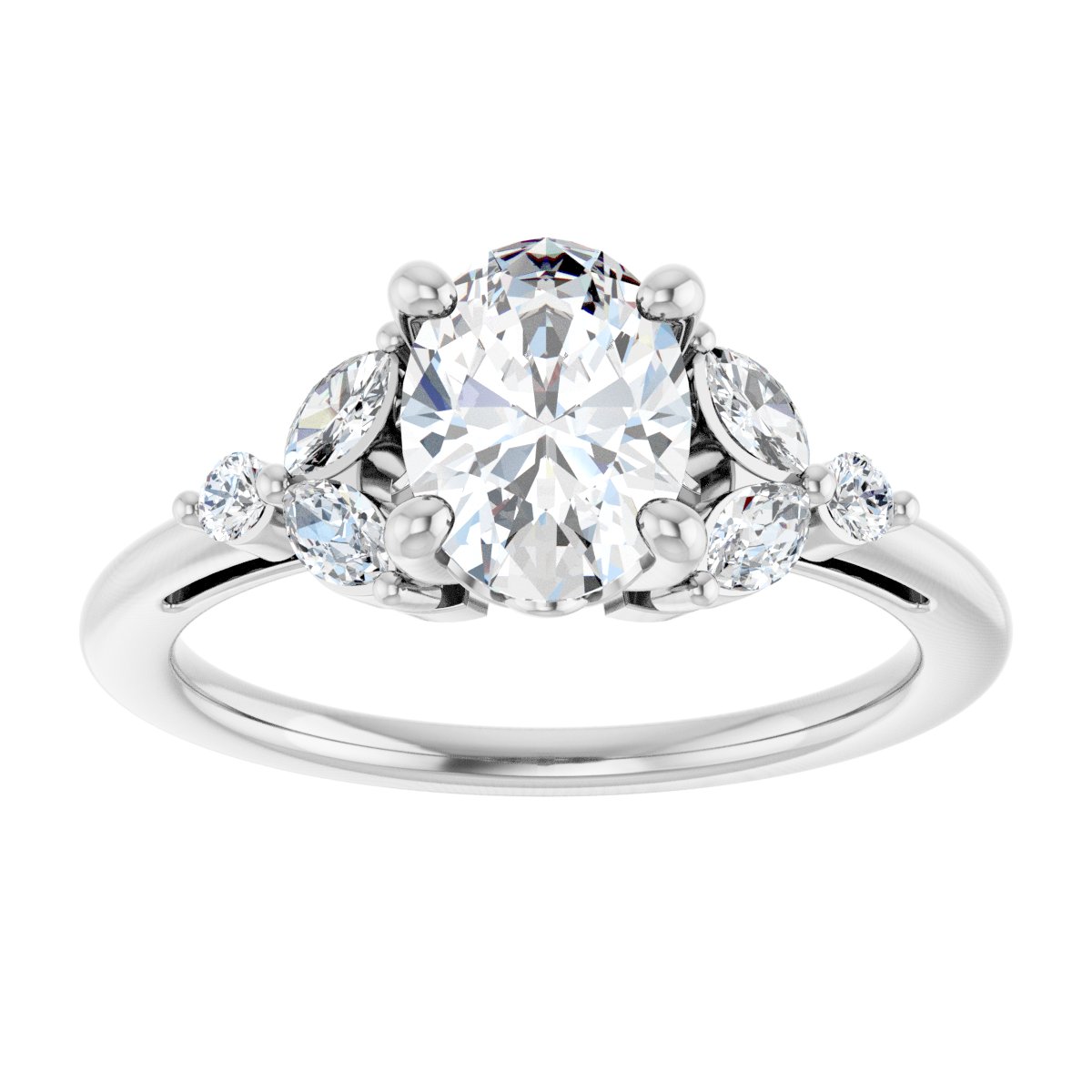 Accented Engagement Ring