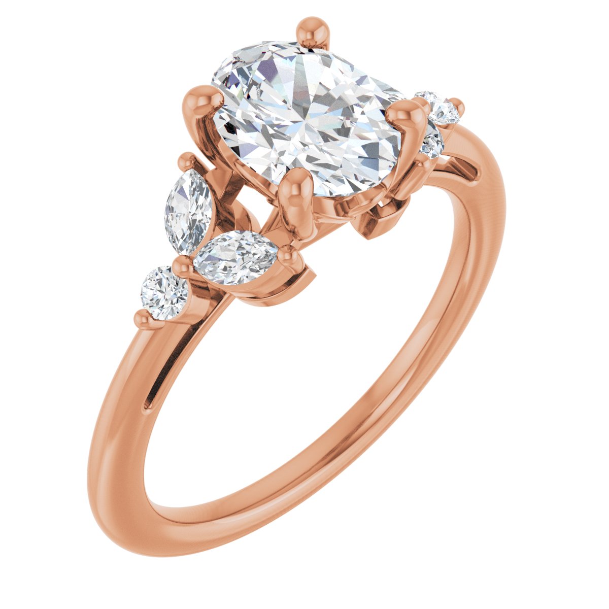 Accented Engagement Ring