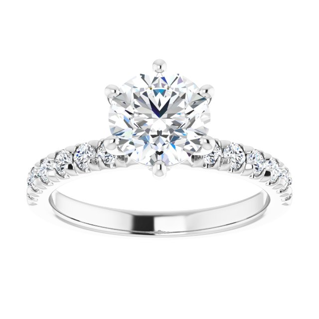 Accented Engagement Ring
