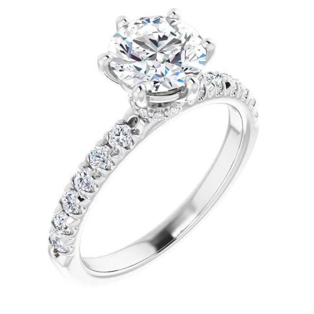 Accented Engagement Ring