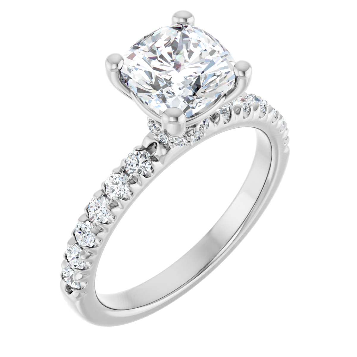 Accented Engagement Ring