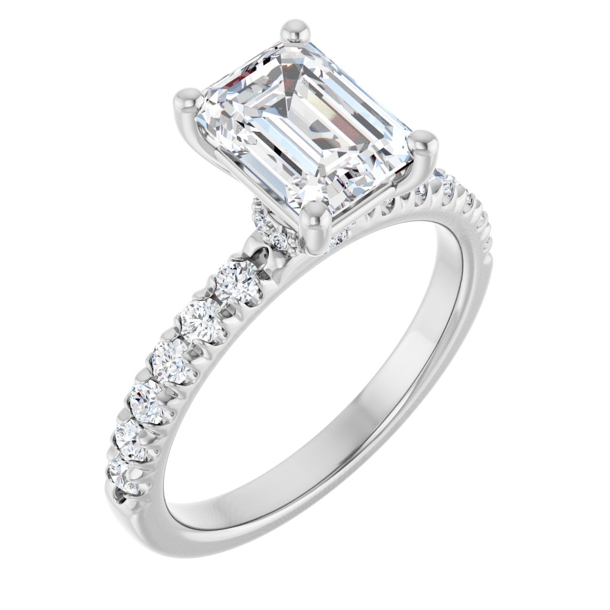 Accented Engagement Ring