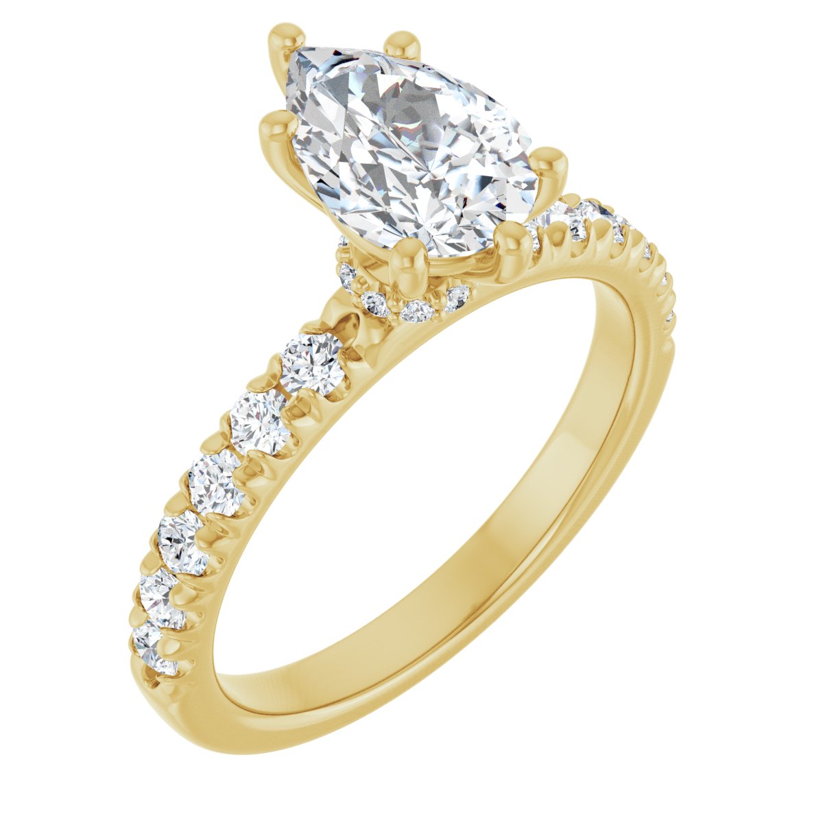 Accented Engagement Ring