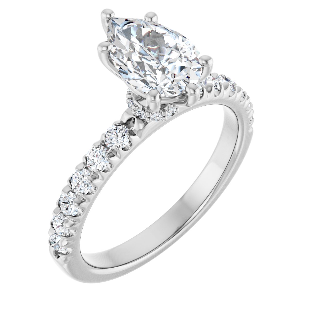 Accented Engagement Ring