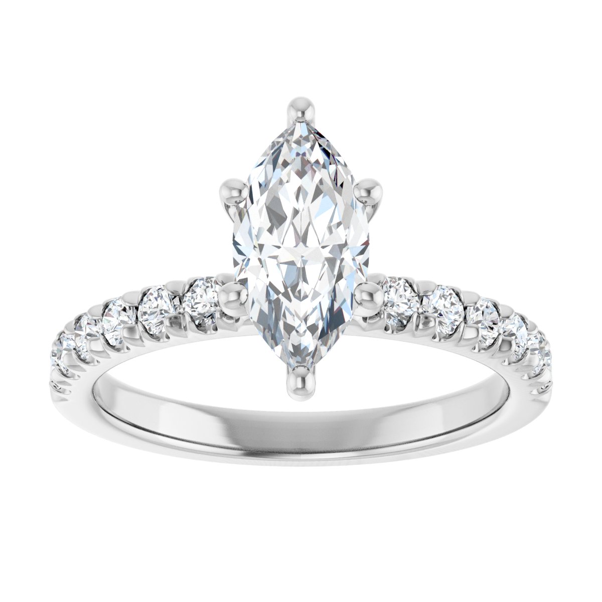 Accented Engagement Ring