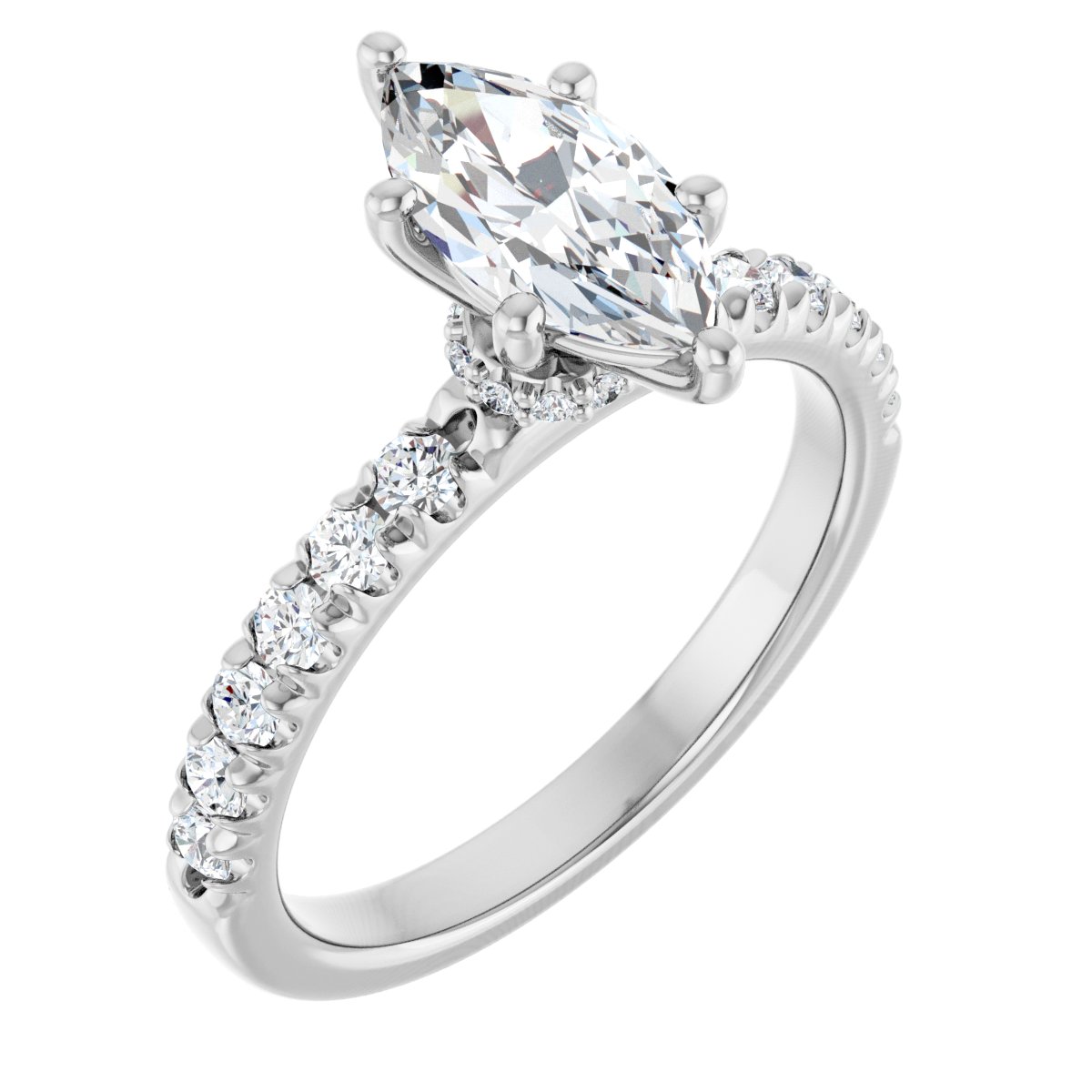 Accented Engagement Ring