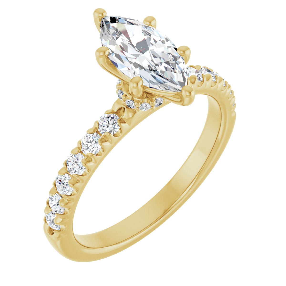 Accented Engagement Ring