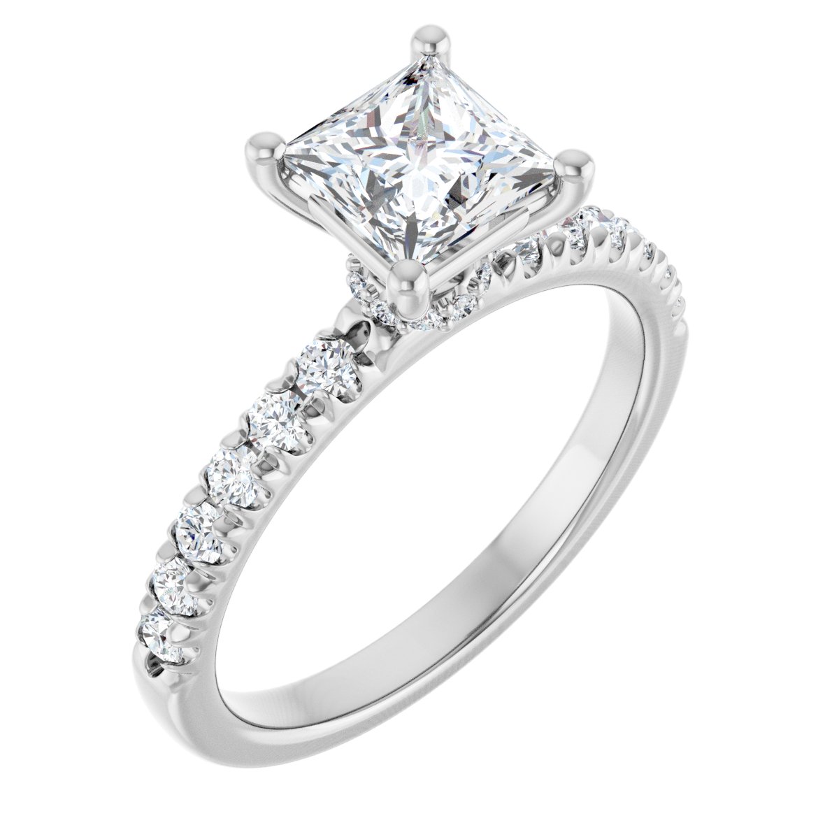 Accented Engagement Ring