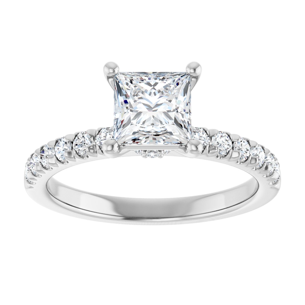 Accented Engagement Ring