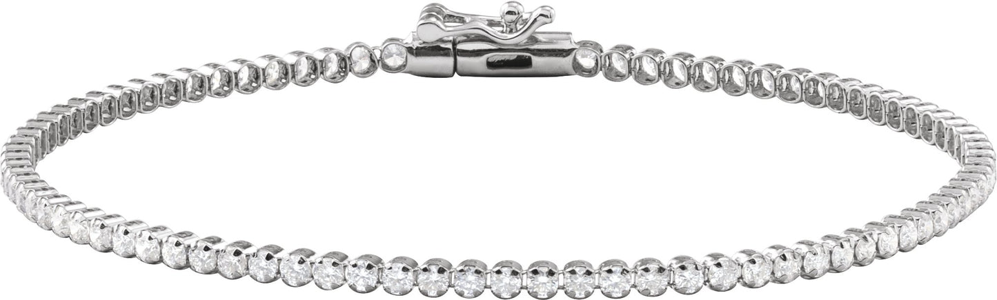 Petite Lab Diamond Tennis Bracelet