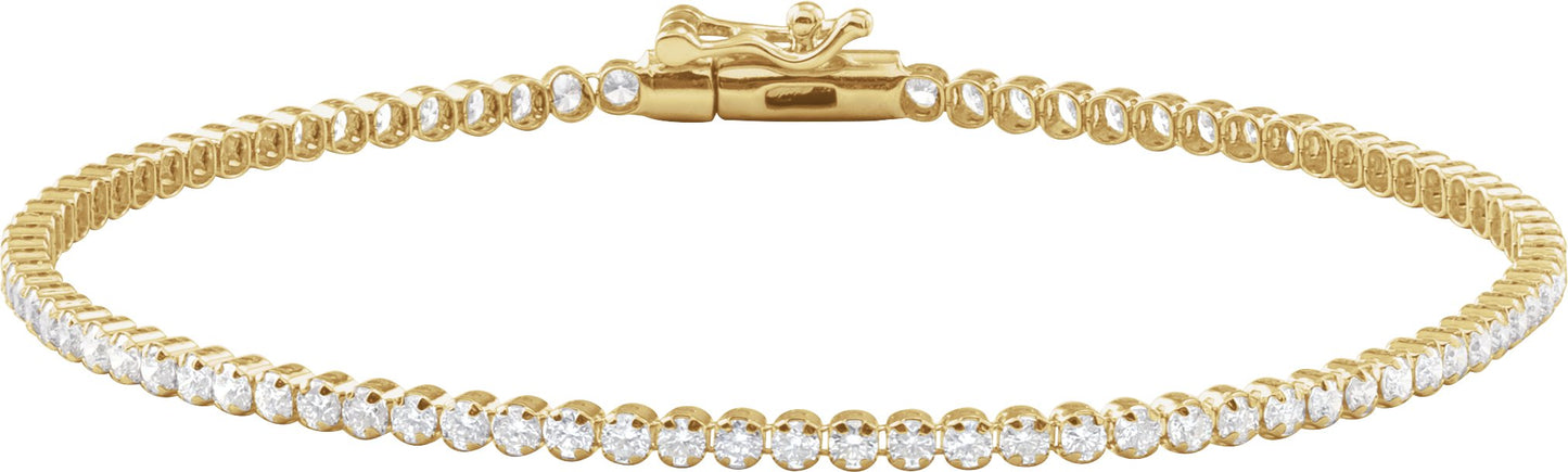Petite Lab Diamond Tennis Bracelet