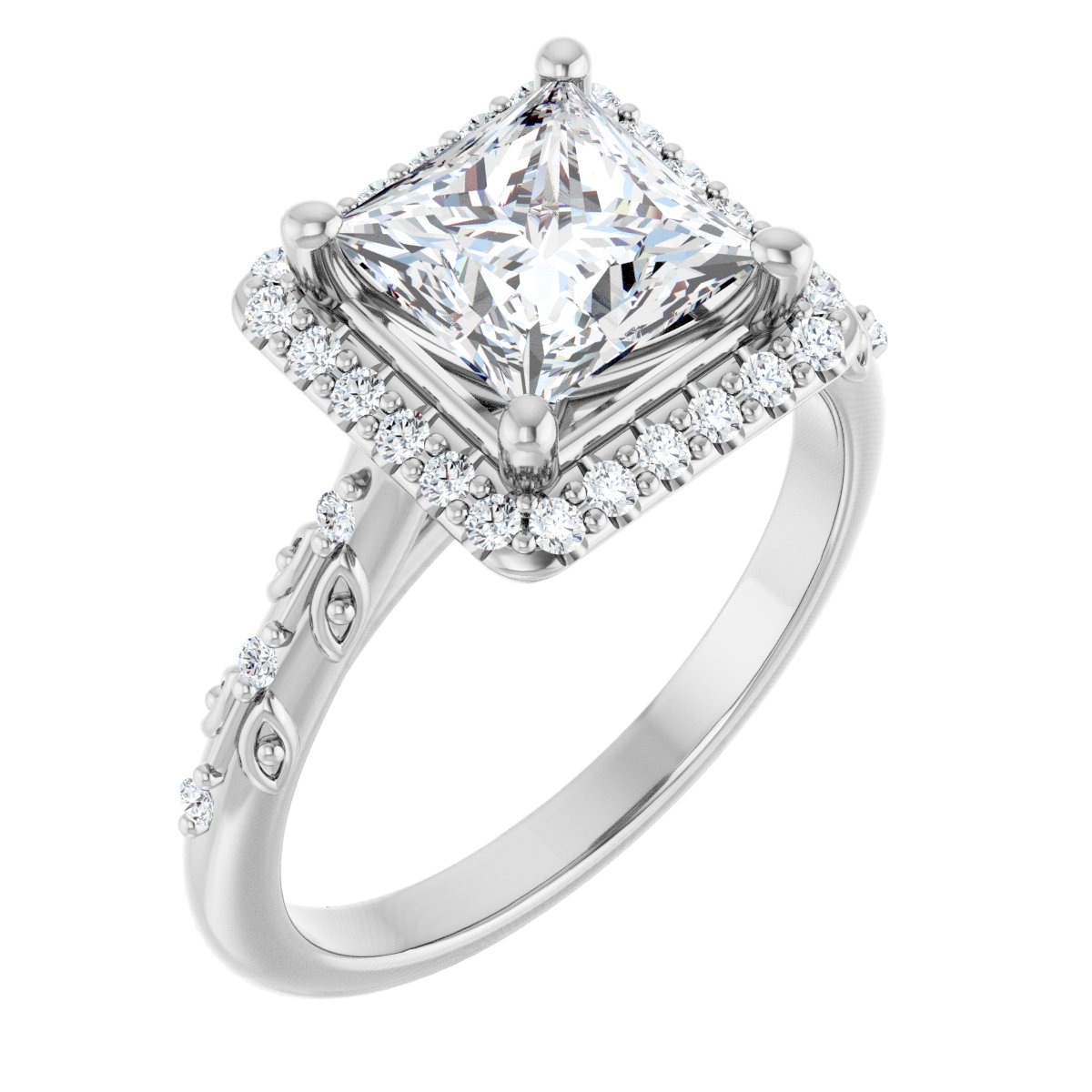 Halo-Style Engagement Ring