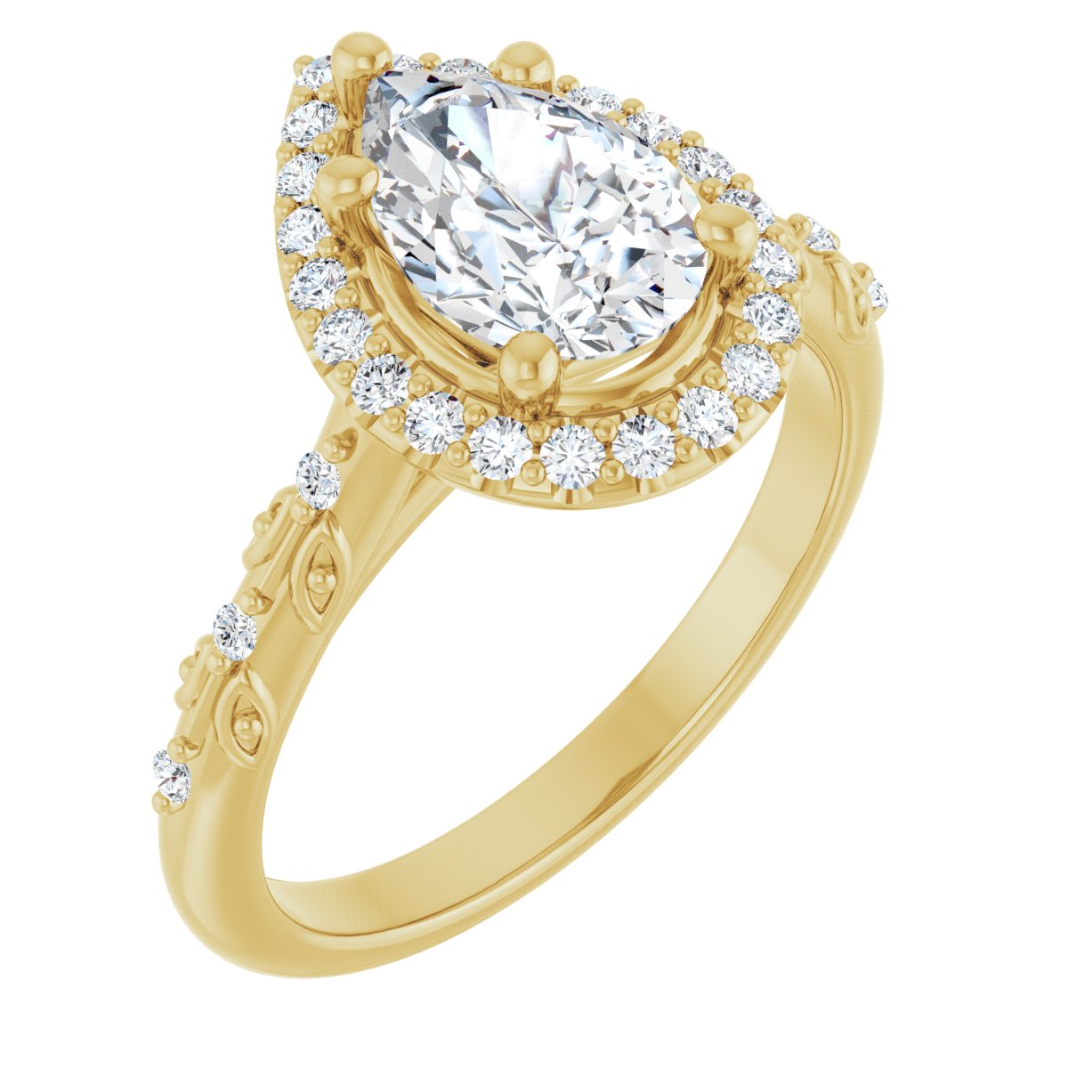 Halo-Style Engagement Ring