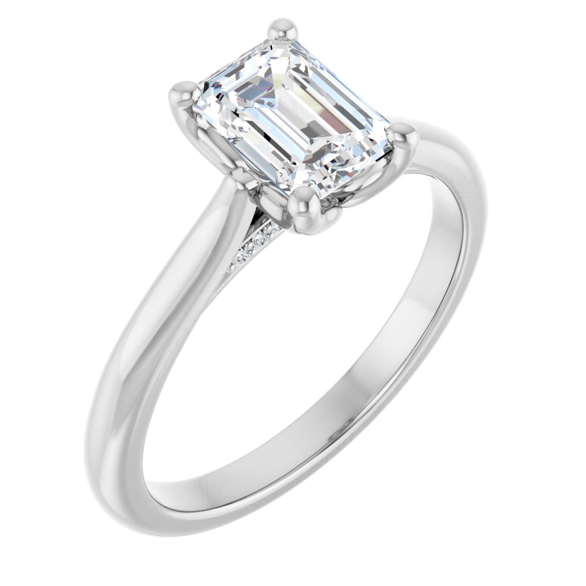 Accented Engagement Ring
