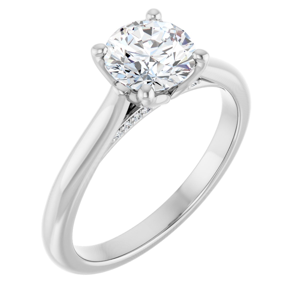 Accented Engagement Ring