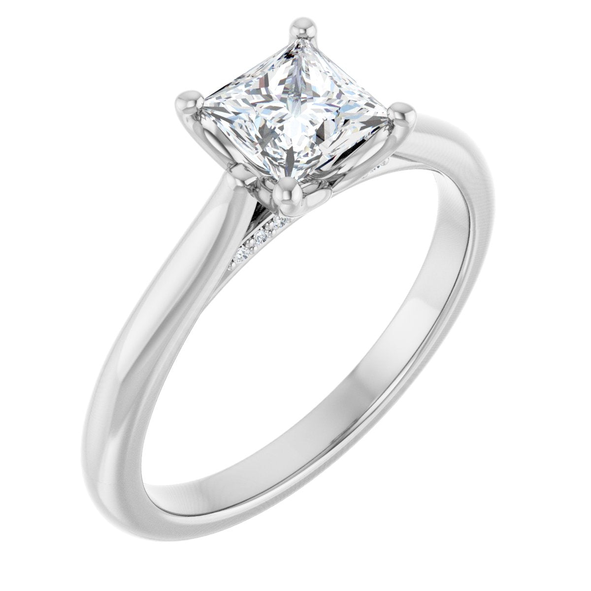 Accented Engagement Ring