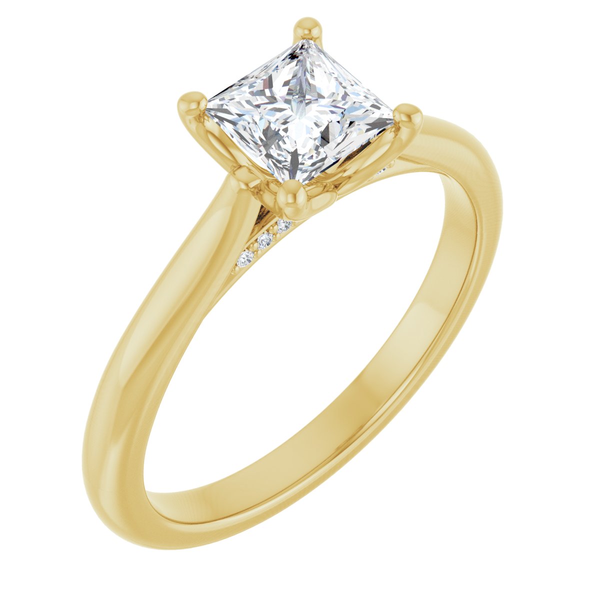 Accented Engagement Ring