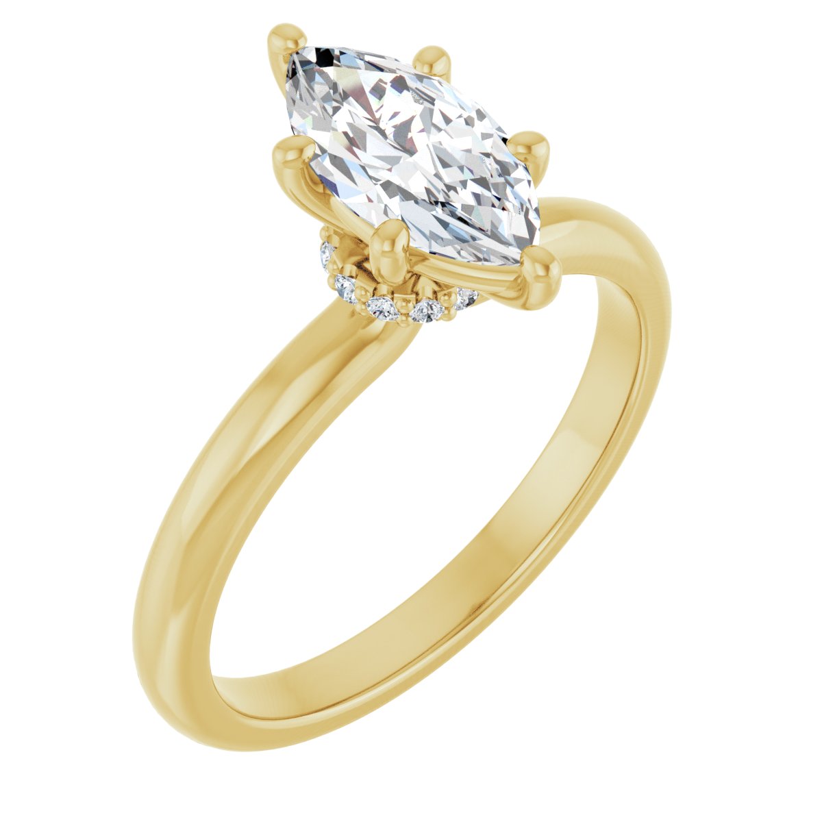 Accented Engagement Ring