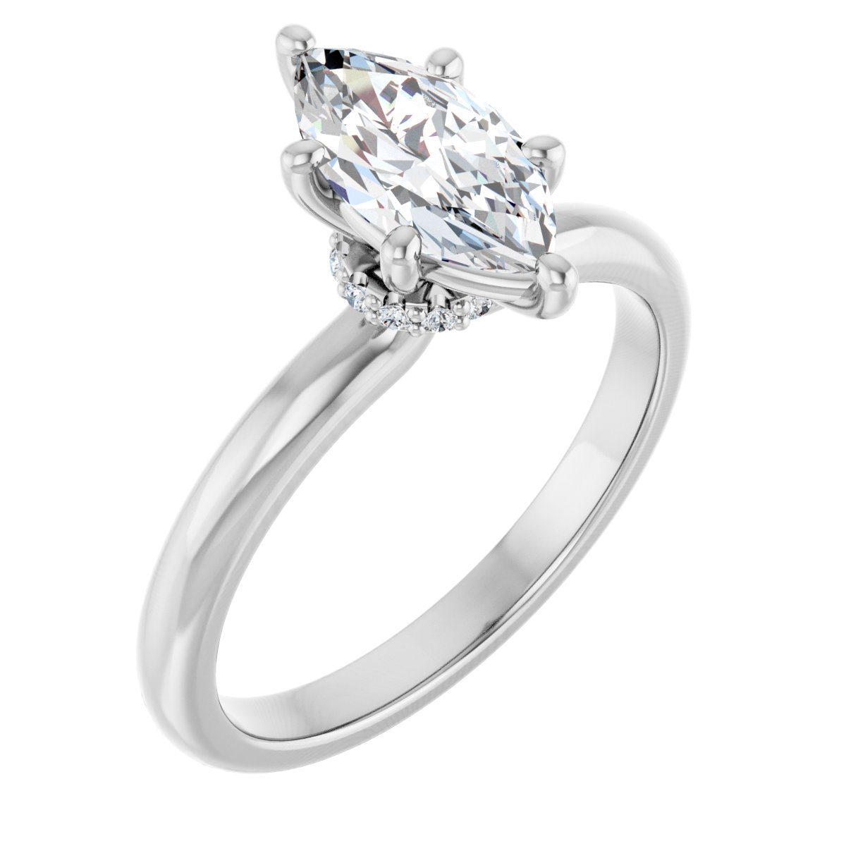 Accented Engagement Ring