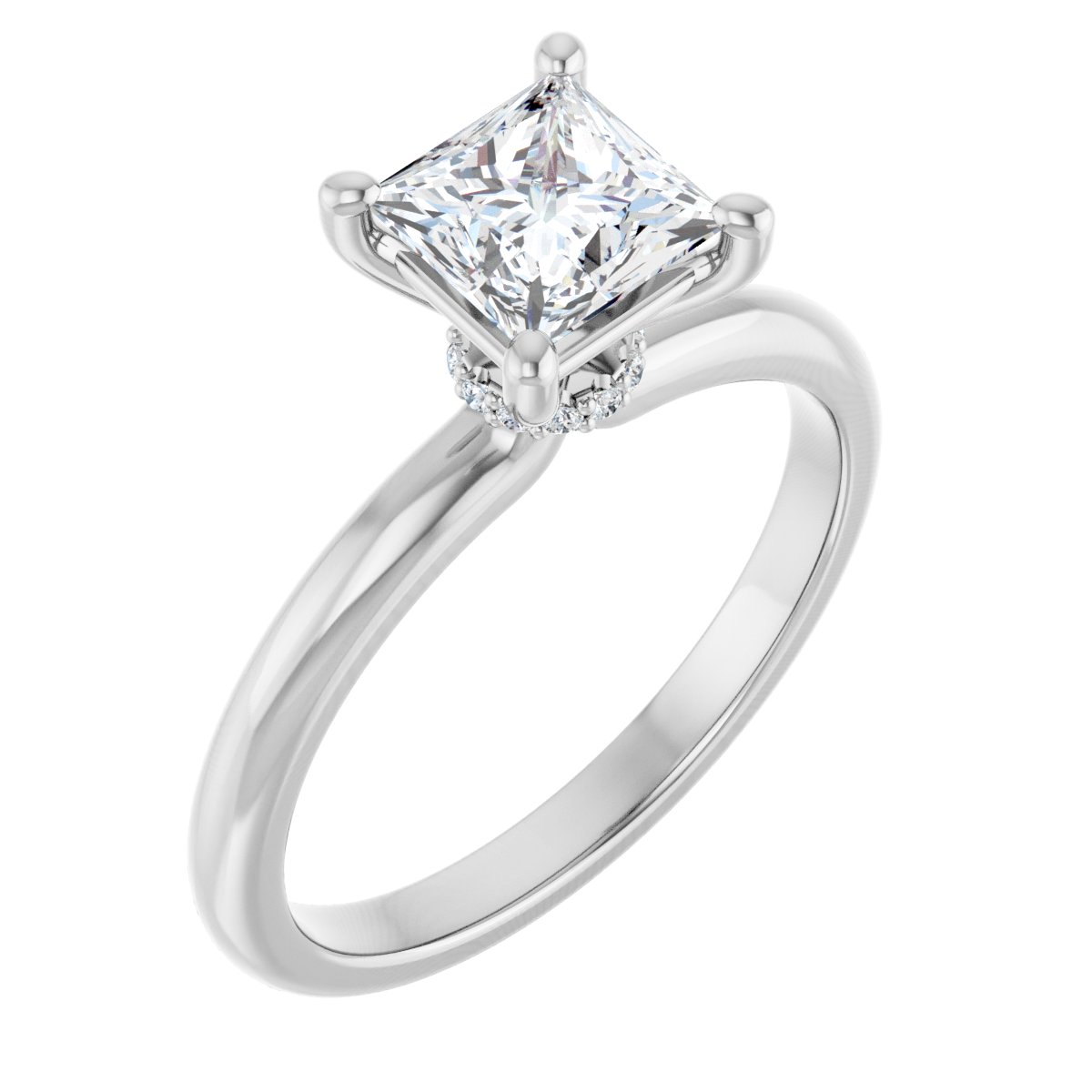 Accented Engagement Ring