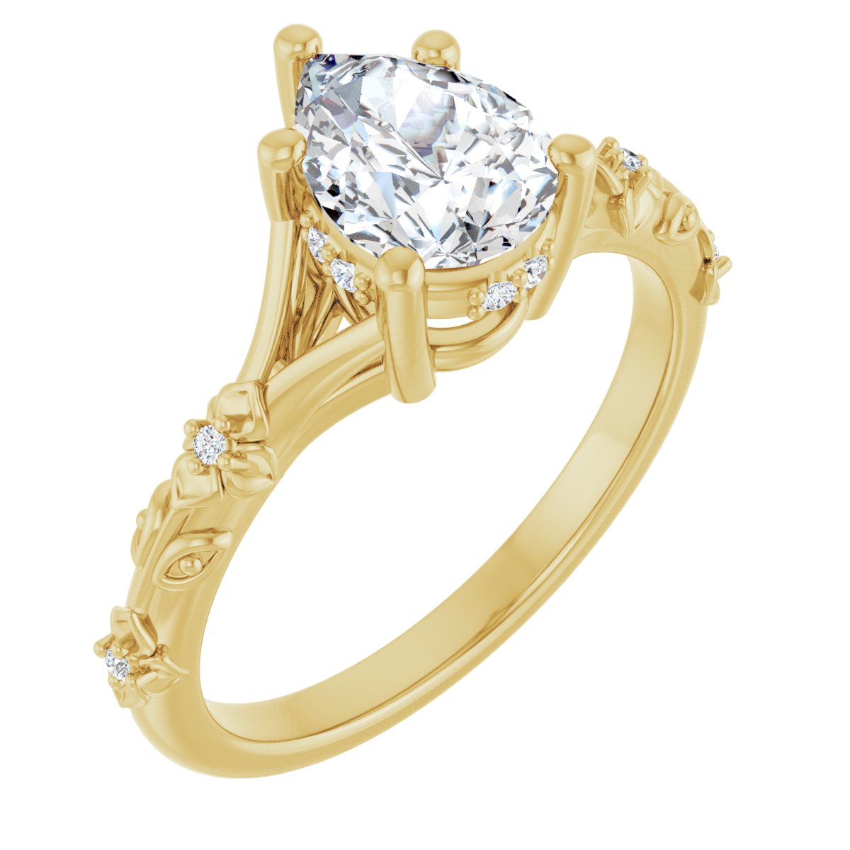Accented Engagement Ring