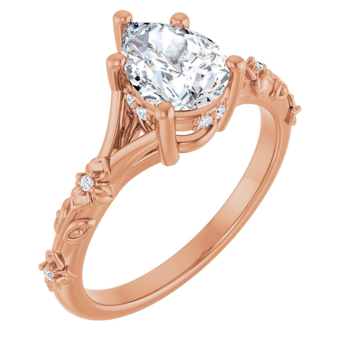 Accented Engagement Ring