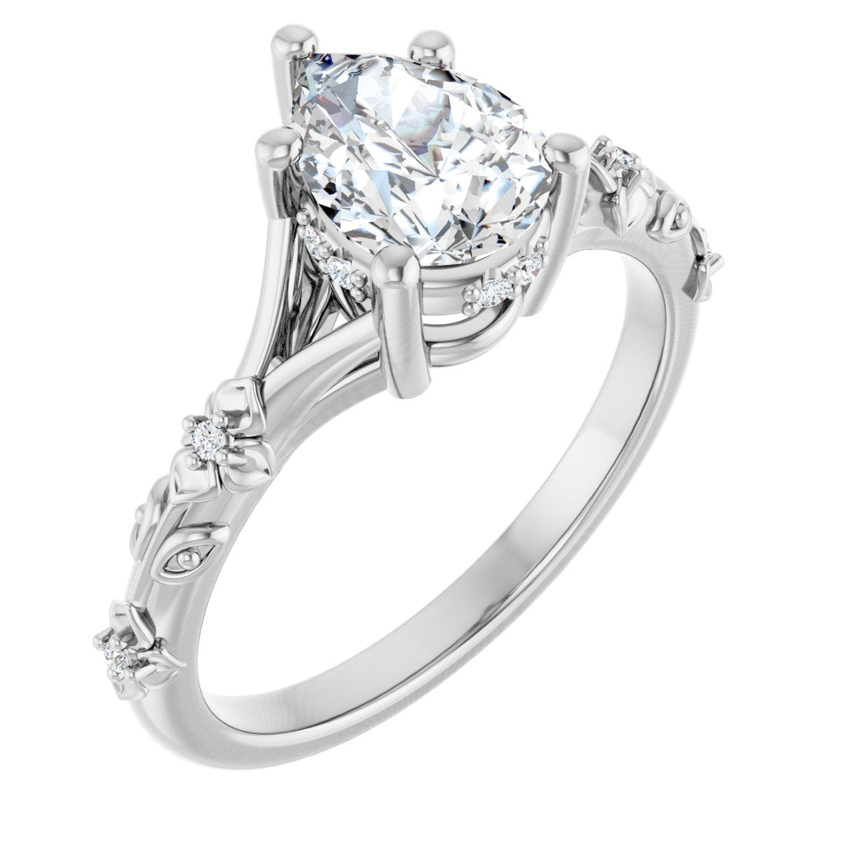 Accented Engagement Ring