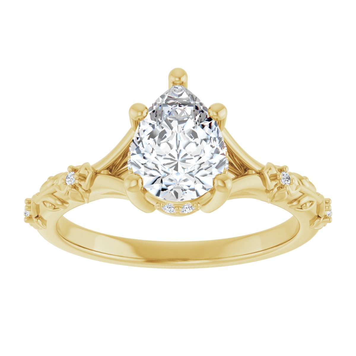 Accented Engagement Ring