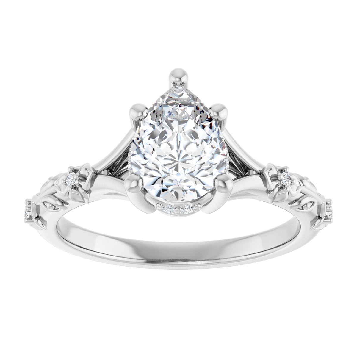 Accented Engagement Ring