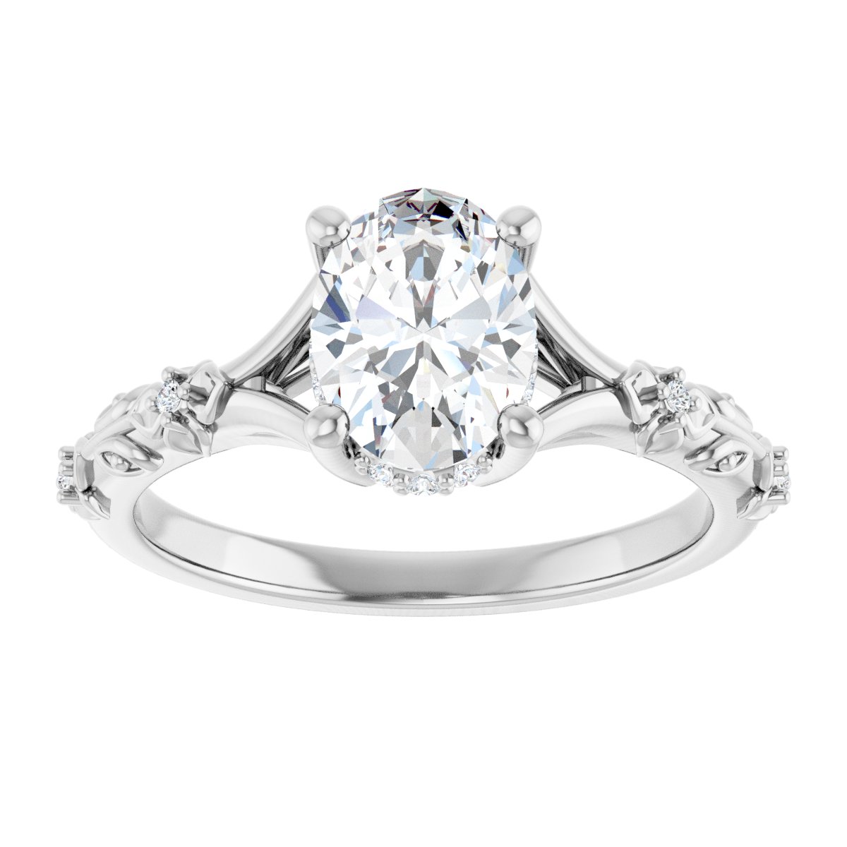 Accented Engagement Ring