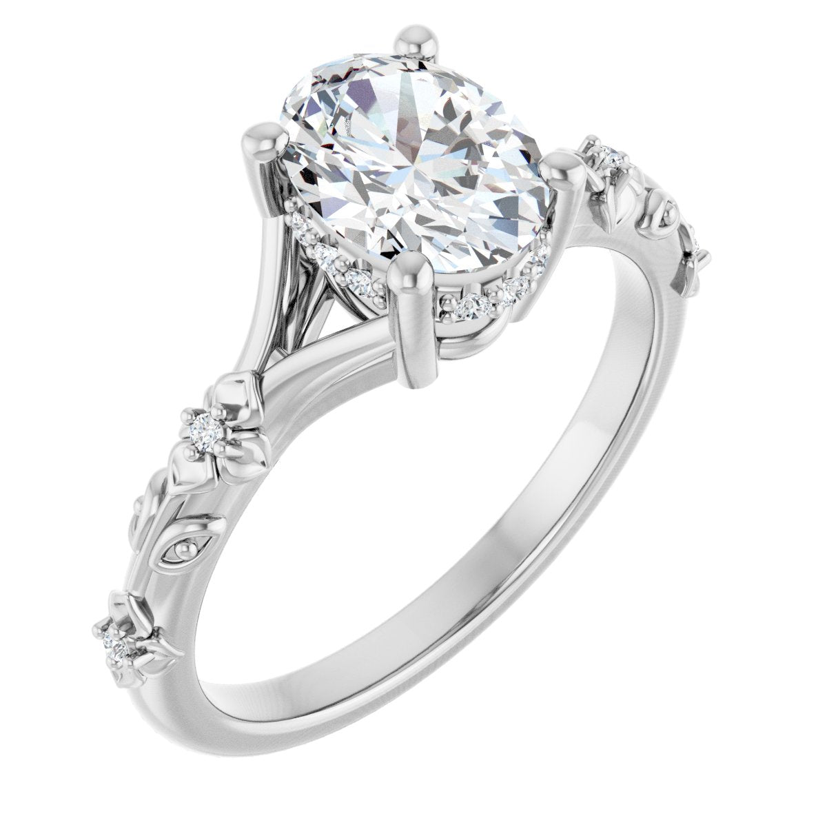 Accented Engagement Ring