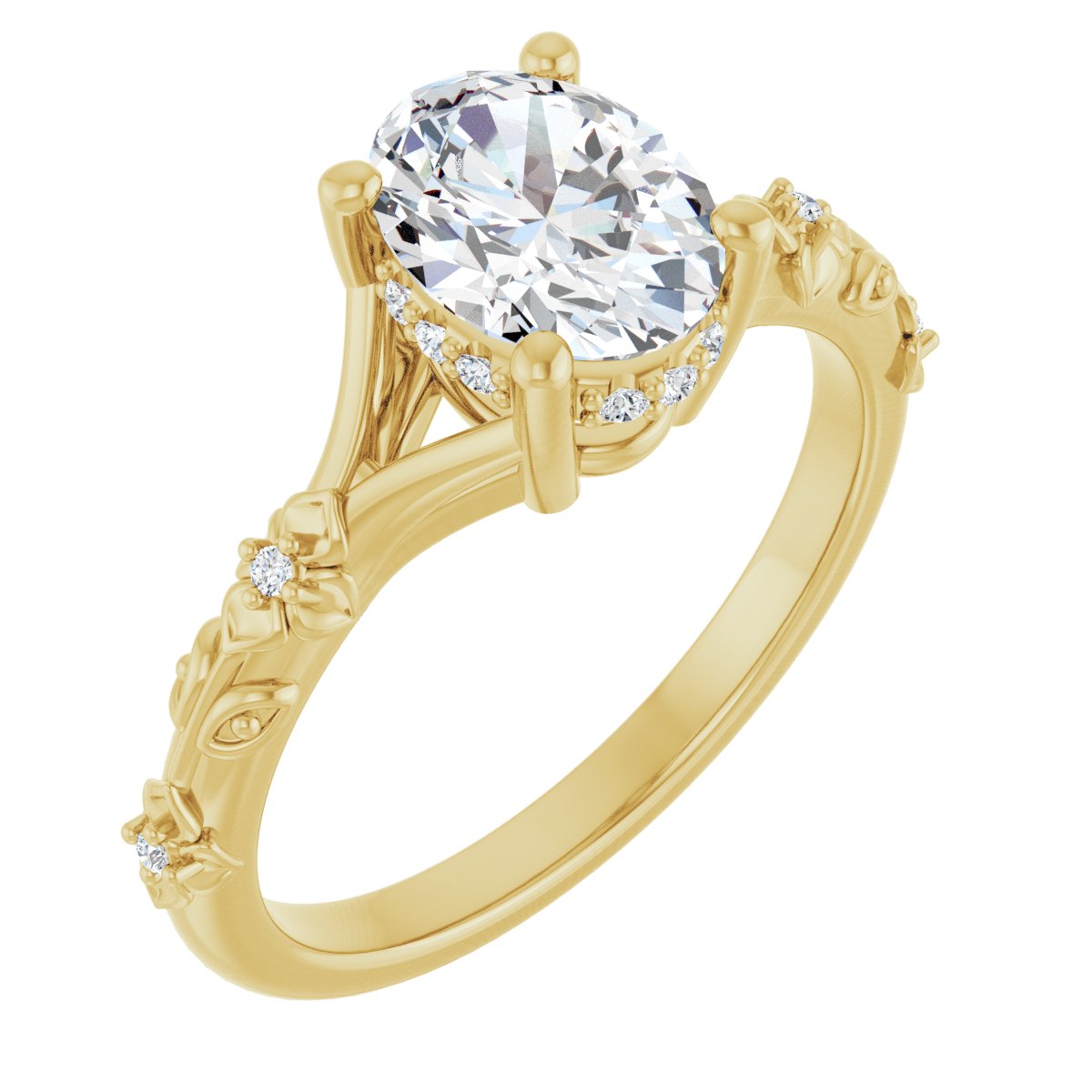 Accented Engagement Ring