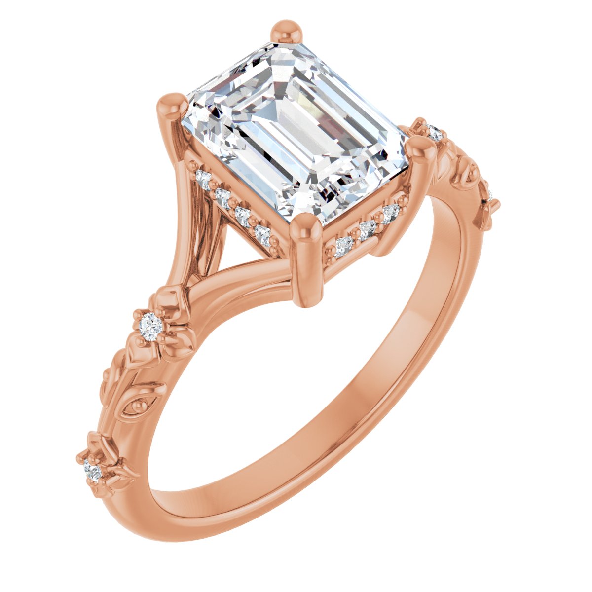 Accented Engagement Ring